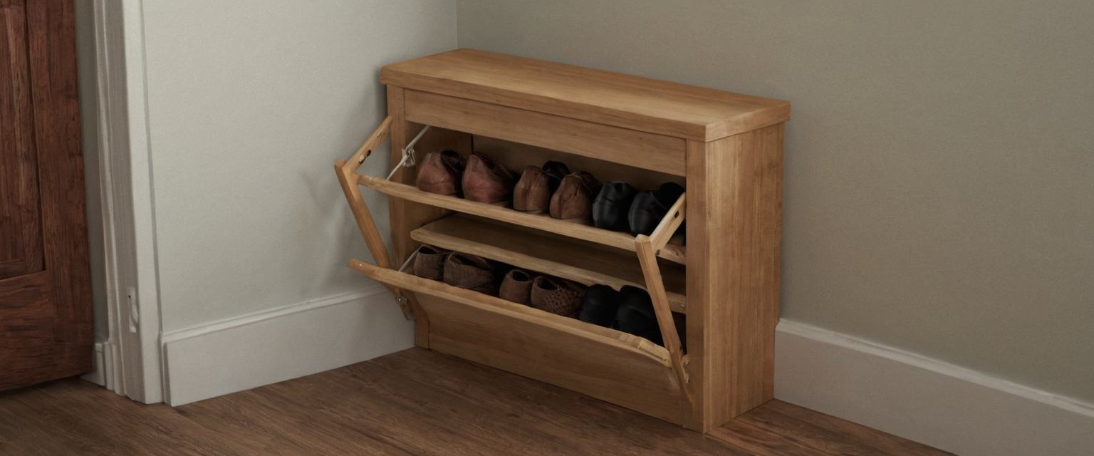 A narrow shoe cabinet or bench must be judged by usable capacity, not exterior width editorial visual