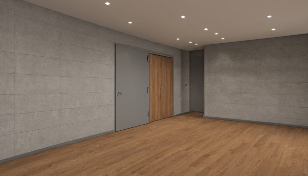 What are the minimum walkway and door clearances in a 10x12 bedroom